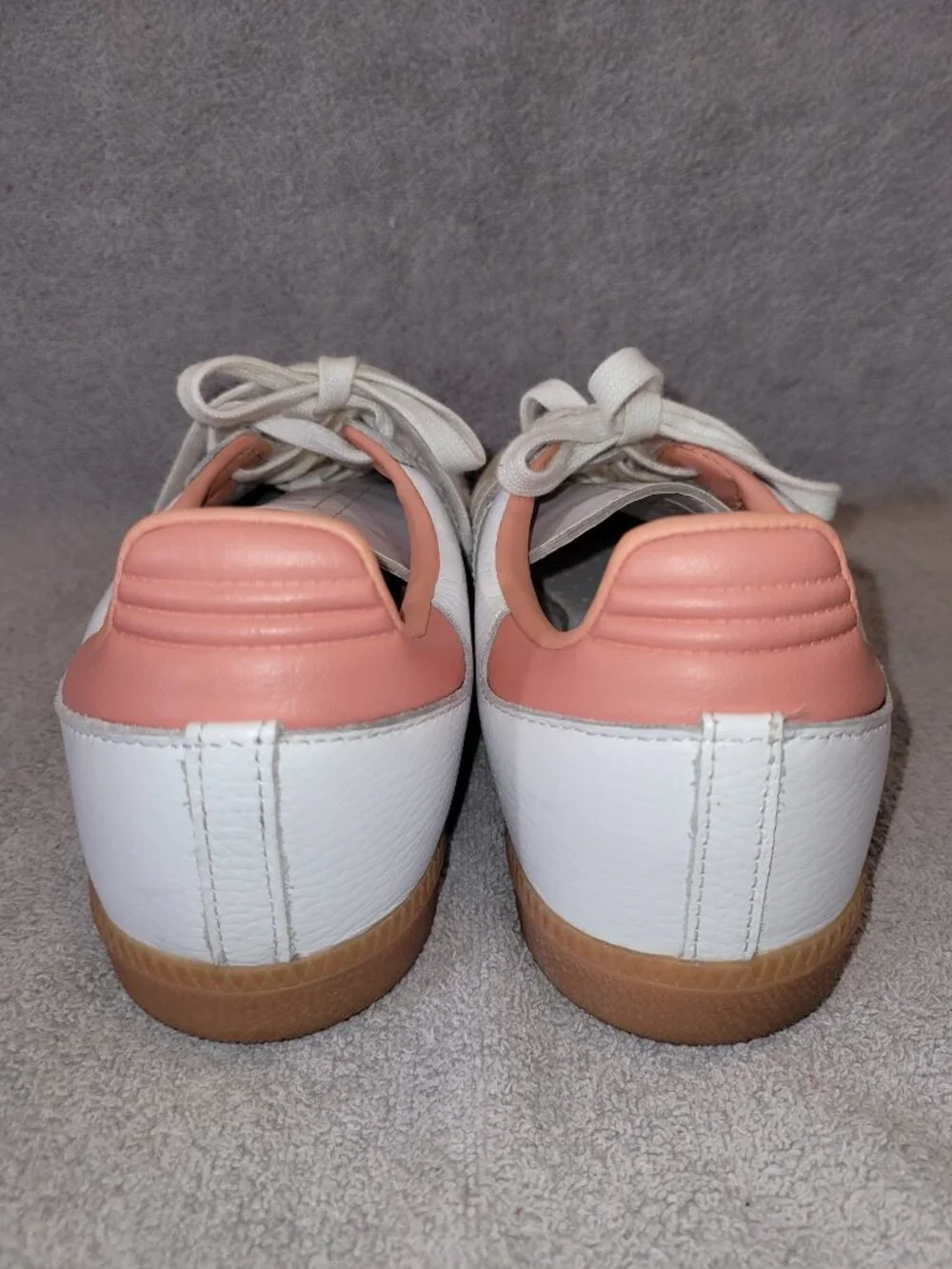 Adidas Samba OG Women's Size 9.5 White Wonder Clay Tan Sneakers IG5932 (#2236)